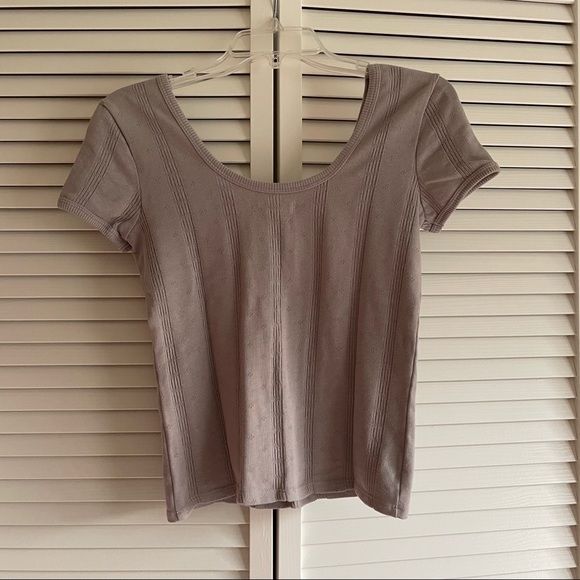 Madewell Pointelle Ribbed Knit Tee Size XXS - Picture 10 of 11